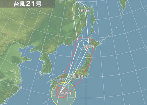 4日台風２１号