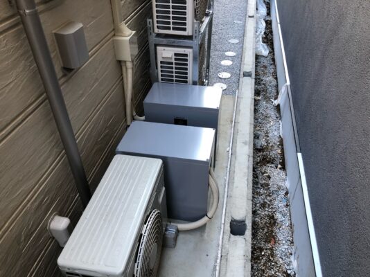 蓄電池設置後