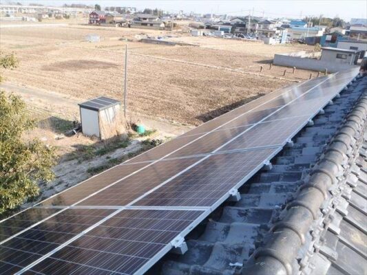 U様邸 24.48ｋｗ 屋根材：瓦