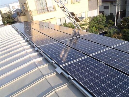 設置後の屋根です。