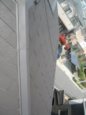 設置前です。お屋根はスレート。